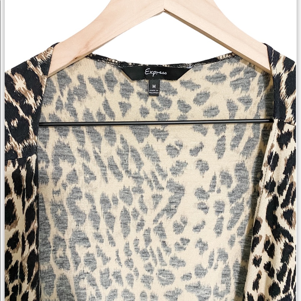 Express Leopard Print Robe Size S - Picture 4 of 7